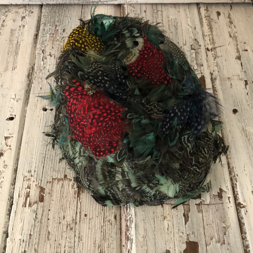 VTG Feathered Hat Amazing condition 50s/60s - Picture 7 of 10